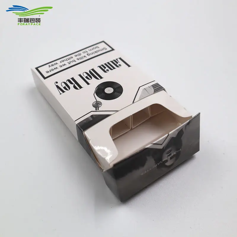 Paquets vierges personnalisés de 4 10 20 paquets de cigarettes vides boîte d'emballage en papier pour étui à cigares
