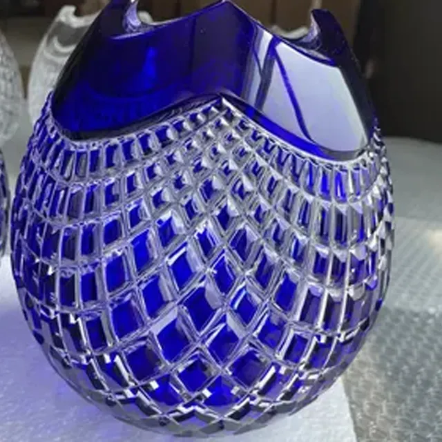 Hot Sale Luxus arabischen Stil Farbe Kristall kugelform Vase