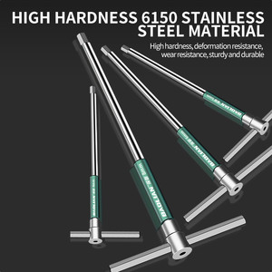 8Pcs 10Pcs T手柄汽车修理工具箱组滑杆六角扳手2-10毫米