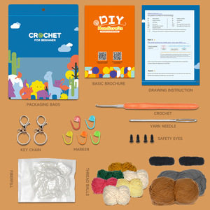 2023 בברכה מותאם אישית DIY חמוד Wombles סרוג חיות ערכת Starter
