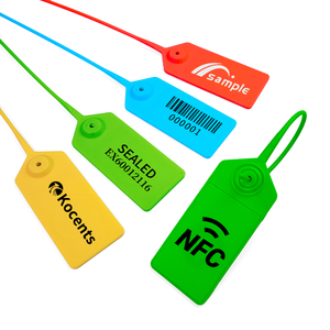 RFS-006 защитный штрих-код RFID пластиковый герметизирующий состав пластиковый пакет безопасности RFID уплотнение - Product Image 1