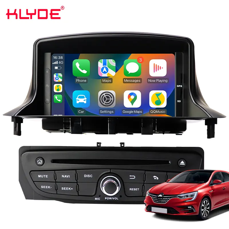 Pantalla Original de 7 pulgadas para Renault Megane II/III Android 13 unidad principal de navegación GPS REPRODUCTOR DE DVD para coche Radio