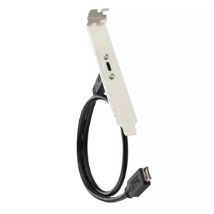 USB 3.1 <strong>Type</strong> E PCI-E Front Panel <strong>Header</strong> to <strong>Type</strong> <strong>C</strong> Female Gen 2 Extension Cable with Profile Bracket Panel Mount Screw 50cm