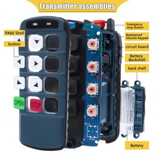 Telecomando senza fili a 6 pulsanti Anti-corrosione Mini gru con ricevitore 433MHz 315MHz frequenza codice fisso - Product Image 3