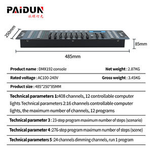DMX192 Mini Controller Dimmer per Console di illuminazione a LED Dmx Controller 512 - Product Image 6