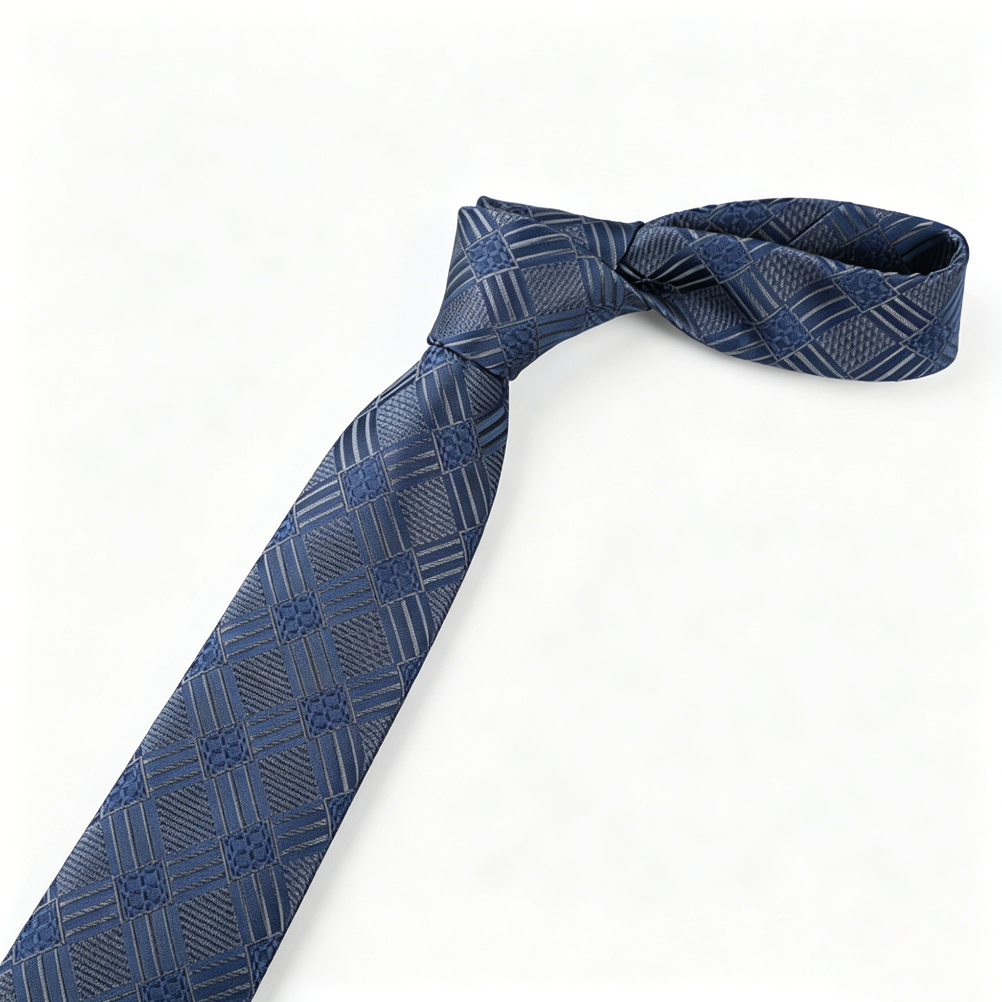 Blu navy a quadri