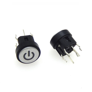 Druckknopf schalter LED-Licht Strom versorgungs symbol Druckknopf Momentan verriegelung Computer gehäusesc halter - Product Image 1