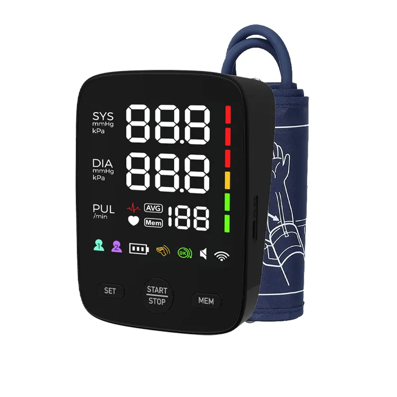 Fabrik neuer individueller Blutdruckmesser mit Bluetooth und WLAN, digitales Schyphygmomanometer