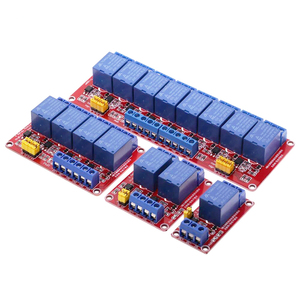 1 2 4 8 kanal 5V 12V 24V röle modülü kurulu kalkan Optocoupler desteği ile Arduino için yüksek ve düşük seviye tetik