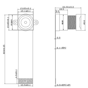 E-era CXCW HD 1MP 720P OV9623 <strong>coms</strong> <strong>sensor</strong> 115dB YUV HDR wide dynamic backlight frame synchronization <strong>camera</strong> module dvp - Product Image 4