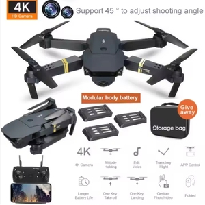 E58ลดการจัดส่ง WiFi FPV พร้อมกล้องมุมกว้าง HD 4K โหมดกักเก็บความสูงแขนพับได้ RC Quadcopter dron X Pro RTF dron - Product Image 2