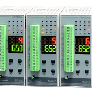 Teshow MA02B <strong>PID</strong> Thermostat <strong>Controller</strong> 2 Input 2 <strong>Output</strong> Din Rail <strong>Temperature</strong> <strong>Controller</strong> OEM/ODM Plastic Material - Product Image 1