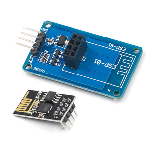Arduino kablosuz ic'ler ürün kategorisi için uyumlu ESP8266 ESP-01 seri WiFi adaptörü modülü 3.3V 5V PCB adaptörleri