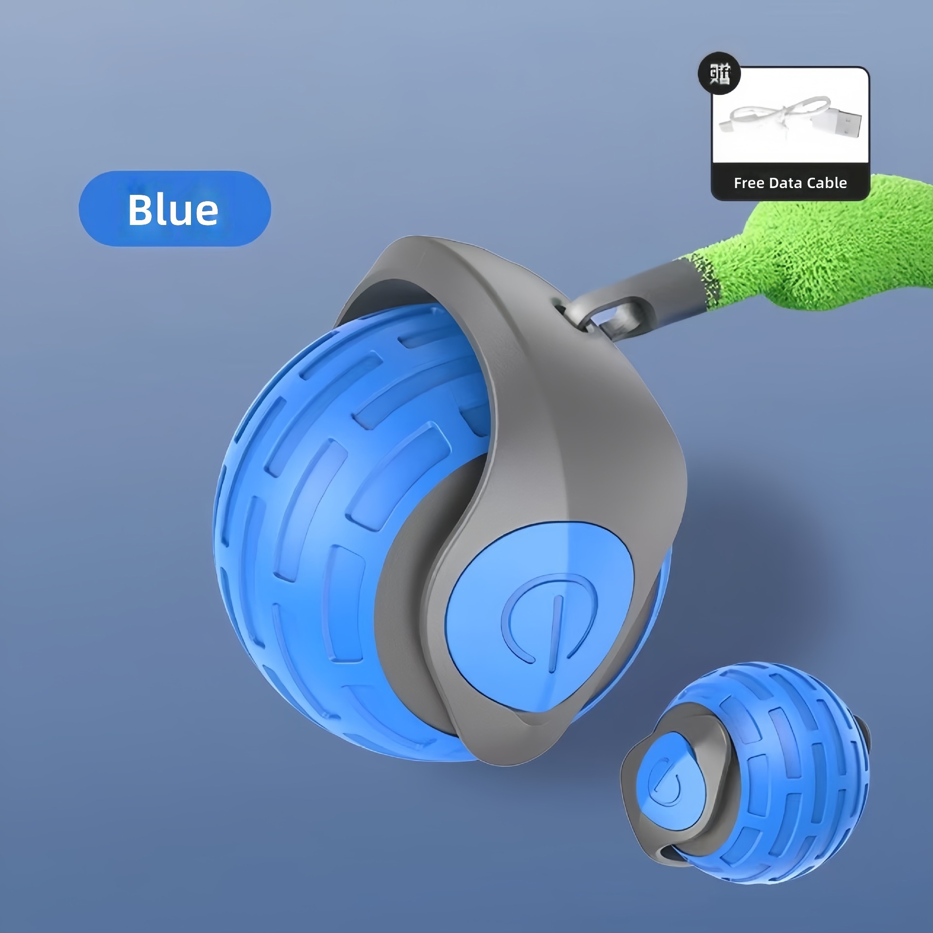 Balle rebondissante bleue P03