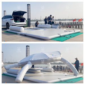 Nhà Máy Giá ngoài trời chơi nước giải trí New Big trò chơi Hover Craft năng lượng mặt trời điện thuyền Inflatable du thuyền thuyền đánh cá để bán - Product Image 3