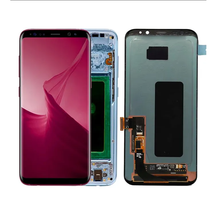 100% Оригинальный ЖК-экран для Samsung Galaxy S8 G955u, сменный ЖК-экран с сенсорным дигитайзером, дисплей для Samsung Galaxy S8