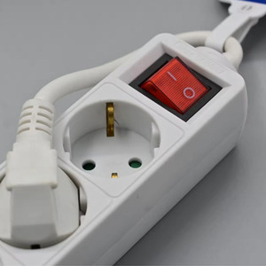 German <strong>Socket</strong> with 250V 16A Overload Protection Multifunctional 3/4/5/6 <strong>Way</strong> Extension <strong>Socket</strong> <strong>1</strong>.5m/3m/5m Cable EU Plug 3 Outlets - Product Image 3