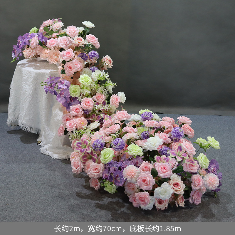 Phalaenopsis de style européen rose à pois verts et violets