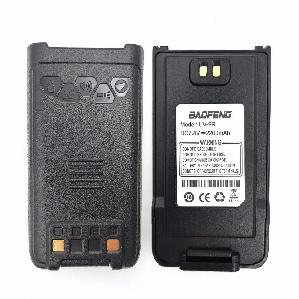 Uniden Baofeng Uv 9r Pro Walkie Talkie Batería Original Radio de dos vías Batería UV-9R Li-ion 7,4 V Negro Pila Para Baofeng Uv 82