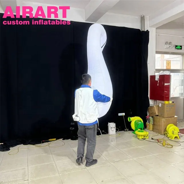Ropa de cisne inflable LED para actividades al aire libre, disfraz de cisne inflable barato para exhibición