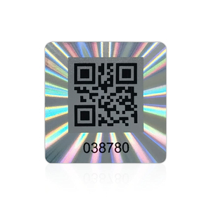 Kundendefinierte Sicherheitsetiketten QR-Code Anti-Fälschung Aufkleber 3d selbstklebendes holografisches Etikett - Product Image 1