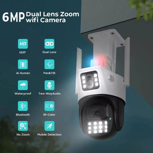 8MP Icsee App Dual Lens Wireless Security Outdoor IP66 Waterproof Intelligent 4K HD Two Way Voice <strong>Intercom</strong> <strong>IP</strong> <strong>Camera</strong> - Product Image 2