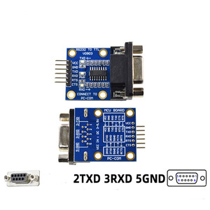 Taidacent-Adaptador de nivel de 3,3 V, 5V, 12V, 24V, MAX323, MAX3232, DB9, RS232, Uart, puerto Serial a módulo convertidor TTL - Product Image 4