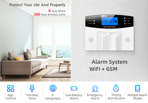 Tuya Home <strong>Security</strong> <strong>Alarm</strong> Wifi GSM <strong>IOS</strong> <strong>Android</strong> APP <strong>Control</strong> LCD SMS Burglar <strong>Alarm</strong> System for Home <strong>Security</strong> <strong>Alarm</strong> - Product Image 3