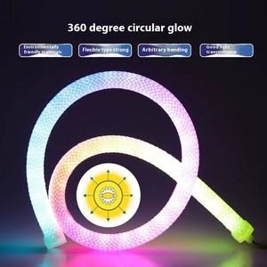 <strong>New</strong> Arrival 360 Degree Woven Silicone SPI Pixel <strong>RGB</strong> Addressable <strong>LED</strong> Neon Flex Smart Lighting IP65 Remote Control Landscape - Product Image 4