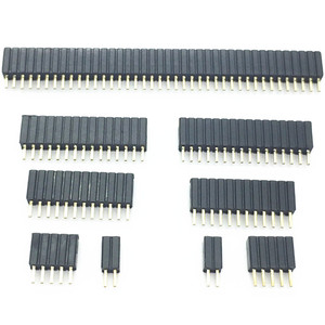 1.27mm1.27ピンヘッダー単列メスブレイクアウェイPCBボードコネクタピンヘッダー1*3/4/5/6/8/10/12-40pプラスチック高さ4.6mm - Product Image 1