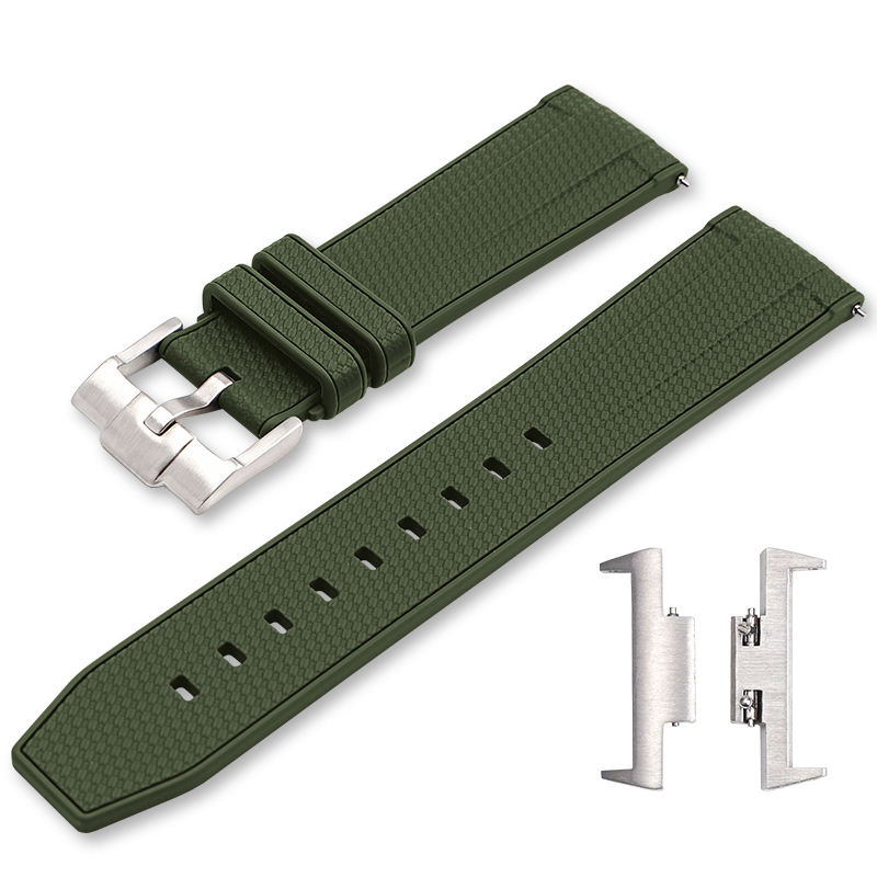 Army-Green+silver buckle