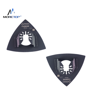 <strong>Oscillating</strong> <strong>Multi</strong> <strong>Tool</strong> 3-1/2 Inch 90mm 6 Holes Hook and Loop Back Triangle Sanding Disc - Product Image 6