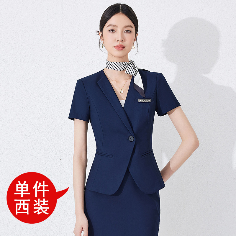Dark blue suit