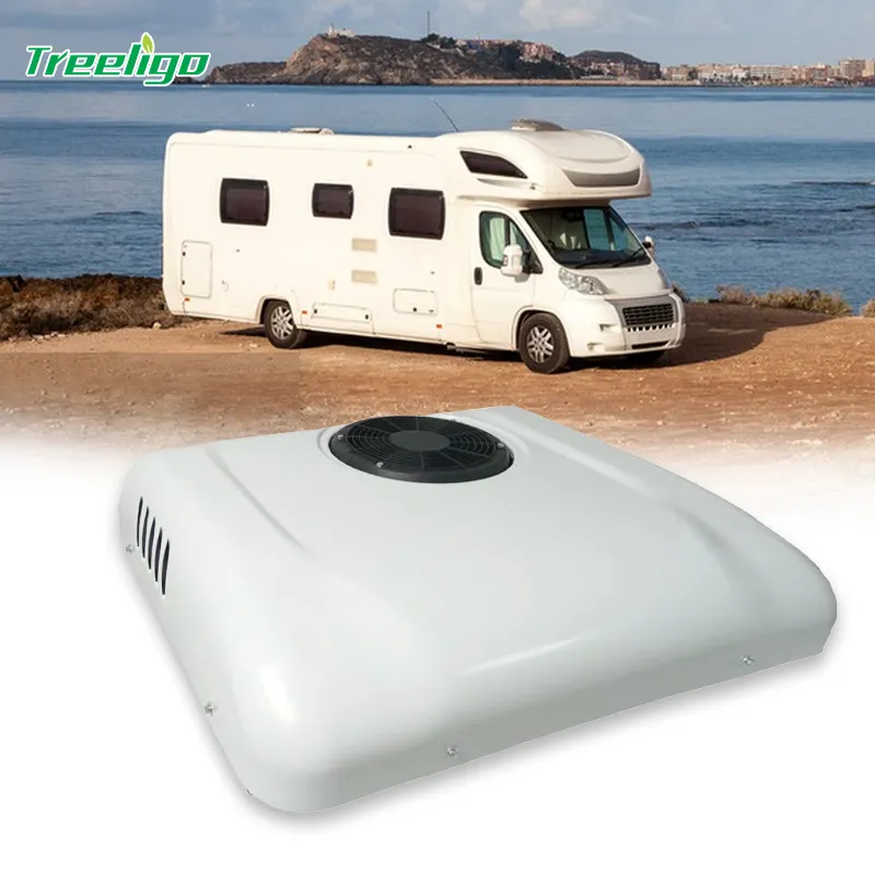 TREELIGO Portable rooftop 12 volt 24v van truck sleeper parking air conditioner for cars
