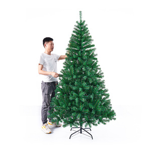Yüksek kaliteli komple boyutu simülasyon noel yeşil ağaç PVC ağacı aile partisi için ev DIY - Product Image 4