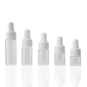 1ml 2ml <strong>3ml</strong> 5ml clear Cosmetic Essential Oil Glass <strong>Dropper</strong> <strong>Bottle</strong> New Vial Glass <strong>Bottle</strong> with <strong>Dropper</strong> for Mini Serum Sample - Product Image 1