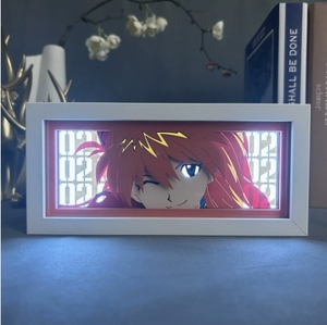 2025 tasarımlar bir adet Zoro Luffy lazer kesim kağıt Anime ahşap çerçeve odası dekor için animasyon Lightbox masa Led gece lambası lamba - Product Image 5