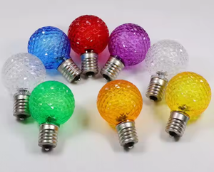 G50 E17 LED電球グローバルマルチカラーストロベリーシェルSMDフィラメント電球屋外ヤード装飾用 - Product Image 3