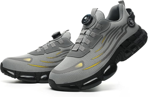 Draaiknop Veiligheidsschoenen Mannen Stalen Neus Sneaker Luchtkussen Werkschoenen Man Lekvrij Werk Veiligheidslaarzen Beschermende Schoenen - Product Image 2