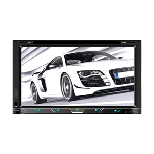 6.95 Polegada Universal Double Din Car DVD Player Touch Screen MP5 Rádio USB CD Player Transmissor FM 1 Ano Controle Remoto