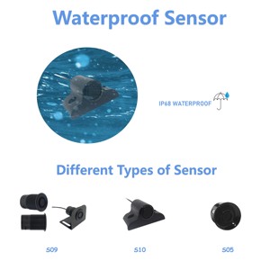 Pantalla LED de 4 sensores, sistema de sensores de estacionamiento inverso para coche, Ayuda de marcha atrás, Detector de punto ciego impermeable, Sensor de estacionamiento - Product Image 4