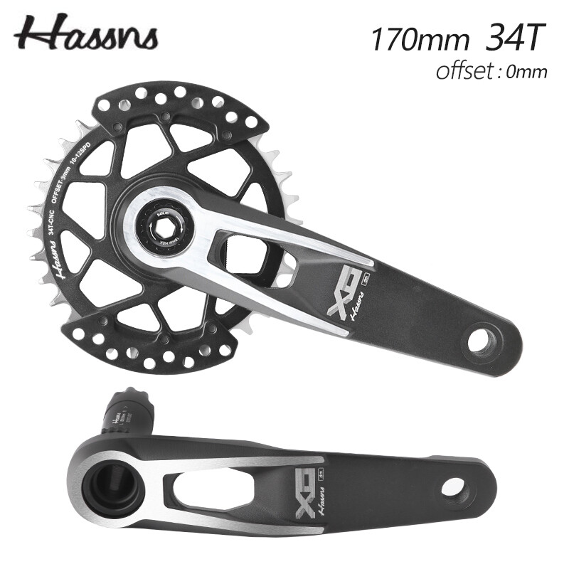 Manivelle 0mm 34T Noir