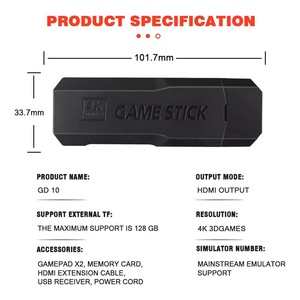 X2 + 128g 40000 + משחק gd10 4k משחק מקל 3d רטרו משחק וידאו HD קונסולת בקר אלחוטי קונסולת טלוויזיה אמולטור עבור חג המולד מתנה - Product Image 4