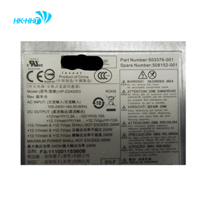 HK-HHT 240W PC alimentatore per HP Pro 4000 6000 Elite 8000 serie SFF <span class=keywords><strong>6</strong></span> + <span class=keywords><strong>6</strong></span> + 4pin 503376-001 altre parti di computer - Product Image 2