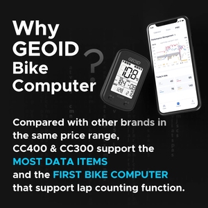 Ordenador para bicicleta con GPS, medidor de velocidad inalámbrico, resistente al agua, para strava, CC400 - Product Image 3