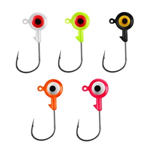 Palmer <span class=keywords><strong>1</strong></span>.75g 3.5g 5g 7g crappie <span class=keywords><strong>Jig</strong></span> đầu câu cá carbon cao lưỡi câu lưỡi liềm không Cỏ Câu Cá - Product Image 1