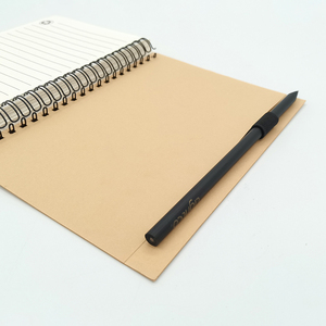 Custom School Kraft Paper <strong>Notebook</strong> Agenda Monthly Weekly Daily Planner Cover Leather <strong>Note</strong> Book <strong>with</strong> Pen B5 A4 A6 Sizes Leather - Product Image 2