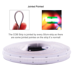 Addressable COB <strong>LED</strong> Strip <strong>12V</strong>/24V RGB 480 <strong>LEDs</strong>/m Programmable Pixel Light High Density - Product Image 6