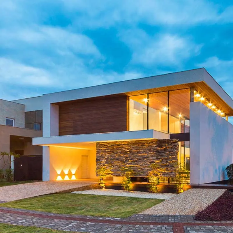 Australia moderna casa prefabricada villa de lujo acabados