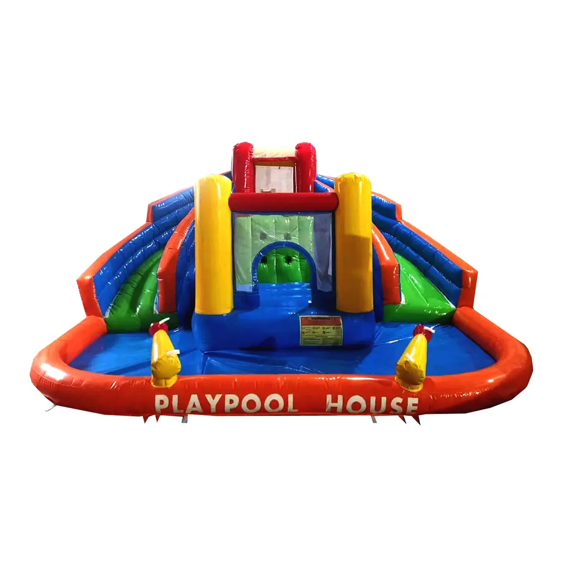 Château gonflable de saut de qualité commerciale, bâche en PVC avec piscine coulissante combo pour la location de fête